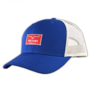 Kimes Ranch KR Branded Royal/Silver Trucker Snapback Hat